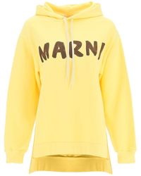 独特の素材 フーディ MARNIロゴ MARN(マルニ)LOGO スウェットシャツ