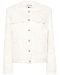 Semicouture - Catherine Embroidered Denim Jacket - Lyst