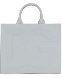 Dolce & Gabbana - Handbag With Tonal Dg Detail In Smooth Leather - Lyst