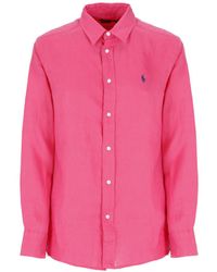 Ralph Lauren - Shirts Fuchsia - Lyst