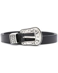 ベルト Golden Goose NEW BELT LACE WASHED LEATHER Golden Goose Lace Washed Leather Belt in Black | Lyst