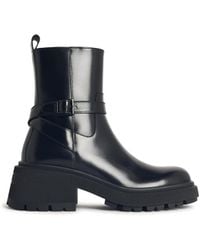 Jimmy Choo - 'Conny Flat' Leather Ankle Boots - Lyst