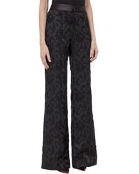 Alexis - Pants With Floral Embroidery - Lyst