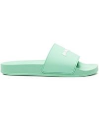 Palm Angels - Slide Sandals With Embossed Logo - Lyst