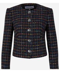 Veronica Beard - Buttons Tweed Jacket - Lyst