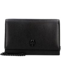 Alexander McQueen - Leather Clutch With Strap - Lyst
