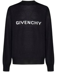 Givenchy - Sweater With Inlaid Logo - Lyst