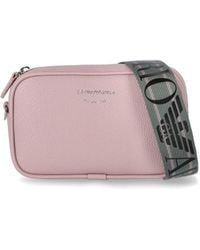 Emporio Armani - Camera Bag Pink Crossbody Bag - Lyst