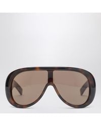 Gucci - Rectangular Havana Sunglasses - Lyst