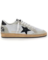 Golden Goose - Leather And Suede Sneakers - Lyst