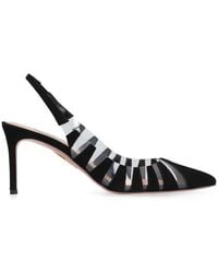 サンダル・ミュール AQUAZZURA SS24 HOT RUMOR SLING 75 (HTRMIDL0.SPV BLACK) Aquazzura Hot Rumor Sling 75 Sandal Black – LOZURI®