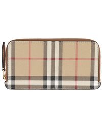 Burberry - Checked Motif Card Holder - Lyst
