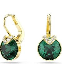 Swarovski - Bella-Tone Plated V Drop Earrings - Lyst