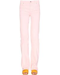 Etro - Jeans With Embroidered Floral Detail - Lyst