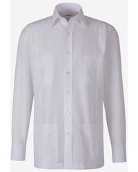 Fray - Cotton And Linen Shirt - Lyst