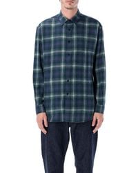 AURALEE - Airy Wool Check Relaxed-fit Shirt - Lyst