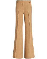Etro - Pressed-crease Flared Trousers - Lyst