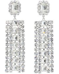 Self-Portrait - Multi Crystal Droplet Earrings - Lyst