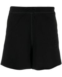 Ganni - Drawstring Organic Cotton Shorts - Lyst