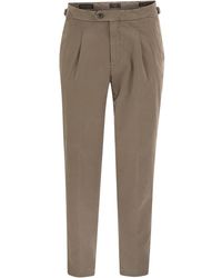 Peserico - Stretch Cotton Gabardine Chino Trousers - Lyst