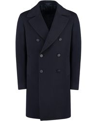 Tagliatore - Arden Double-Breasted Virgin Wool Coat - Lyst