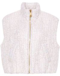 Khrisjoy - Joy Vest Tweed Cropped Clothing - Lyst