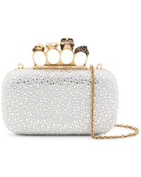 McQueen - And Leather Clutches - Lyst