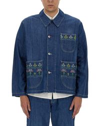 YMC - Jacket With Embroidery - Lyst