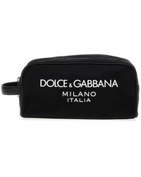 Dolce & Gabbana - Logo Make-up Bag Beauty Black - Lyst