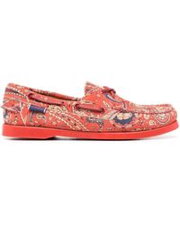 Sebago - Paisley Print Lace-up Loafers - Lyst