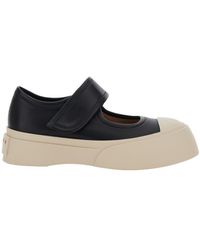 Marni - 'Mary Jane' Sneaker With Hook And Loop Closure And Logo On The Back - Lyst