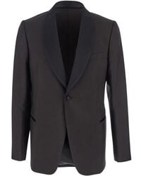 Emporio Armani - Single-Breasted Jacket With Shawl Revers - Lyst
