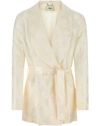 Fendi - Silk Blazer - Lyst