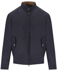 Barbour - International Rectifier Harrington Blue Jacket - Lyst