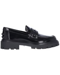 Tod's - Gomma Pesante Glossed-leather Loafers - Lyst