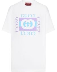 Gucci - Cotton T-Shirt With Print - Lyst