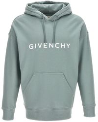Givenchy - Logo Print Hoodie Sweatshirt - Lyst