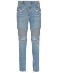 Balmain - 'Biker' Jeans - Lyst