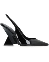 The Attico - Cheope Patent Leather Slingback Pumps - Lyst