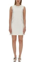 Versace - Mini Duchesse Dress With Crystals - Lyst