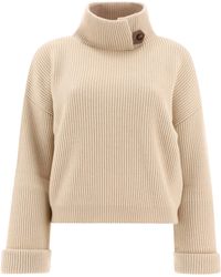 Brunello Cucinelli Womens Sweater in Brown Womens Jumpers and knitwear Brunello Cucinelli Jumpers and knitwear Natural - Save 35% 