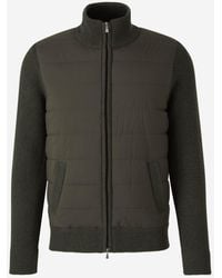 Gran Sasso - Quilted Panel Cardigan - Lyst