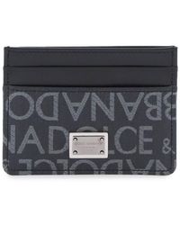 Dolce & Gabbana - Coated Jacquard Cardholder - Lyst