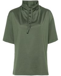 Lemaire - T-Shirt With Foulard - Lyst
