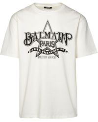 Balmain - T-shirt Stampa Logo - Lyst