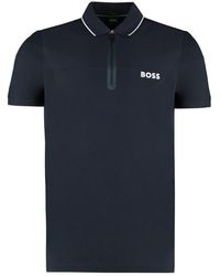 BOSS - Cotton Jersey Polo Shirt - Lyst