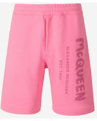 Alexander McQueen - Tonal Logo Bermuda Shorts - Lyst