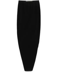 Rick Owens - Soft Pillar Wool Long Skirt - Lyst