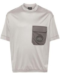 Emporio Armani - Pocket-Detail T-Shirt - Lyst