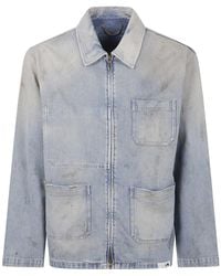 Golden Goose - "Journey" Mackenzie Work Jacket Full Zip Cotton Denim Workshop Wash Clothing - Lyst